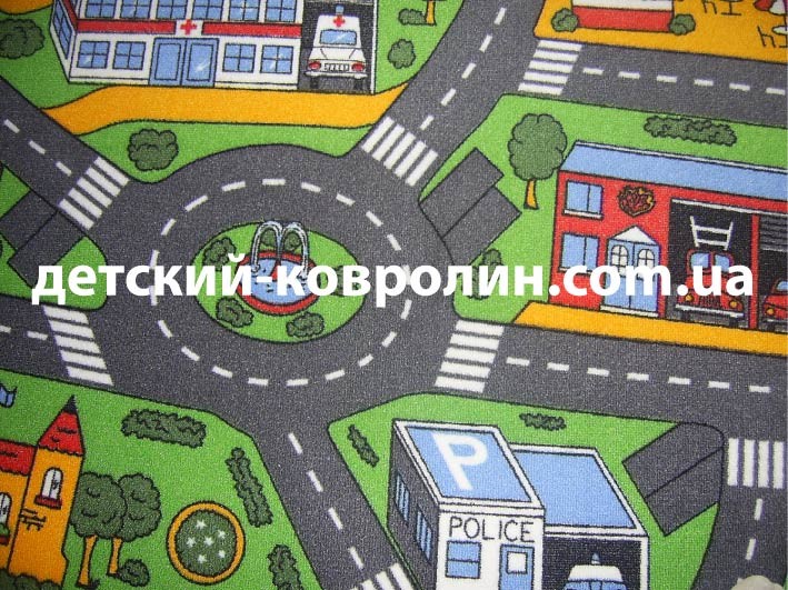22349 Дитячий килим дорога City Life. Доставка по Україні.